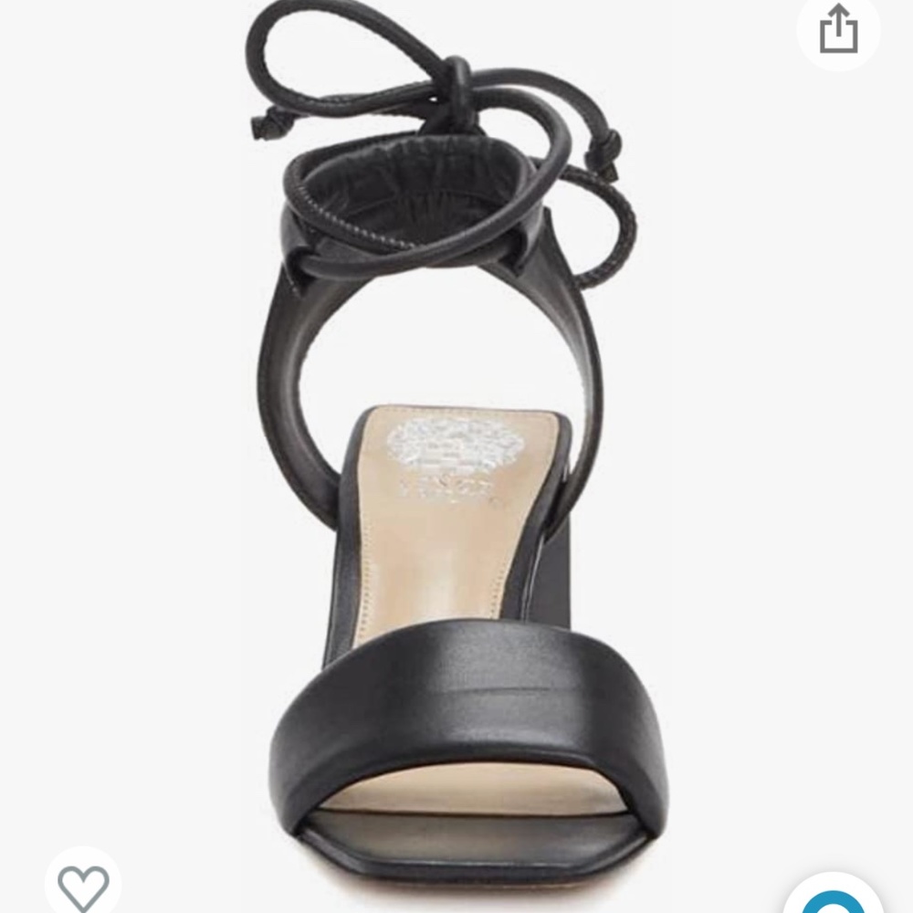 Vince Camuto Black Ankle tie sandals 8